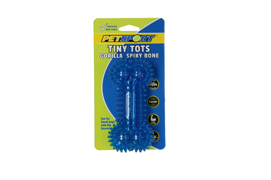 Petsport Tiny Tots Gorilla Spiky Bone Assorted 