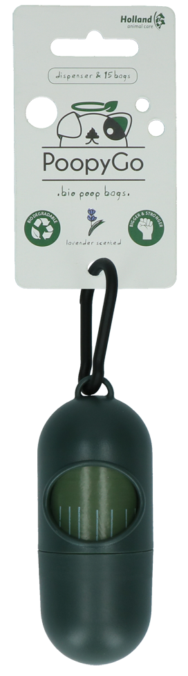 PoopyGo dispenser incl. 15 bags Lavender scented 