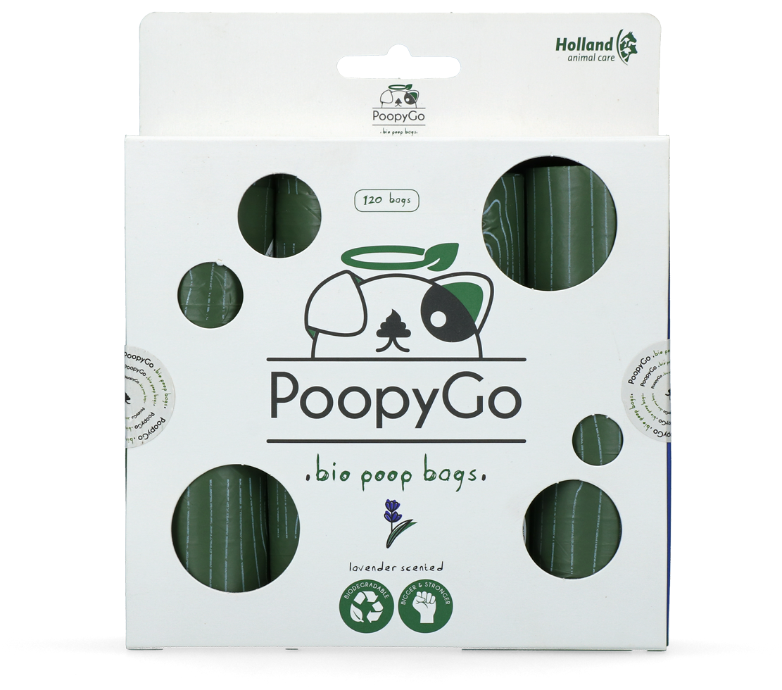 PoopyGo Eco friendly 120 pcs (8x15 bags) Lavender scented 