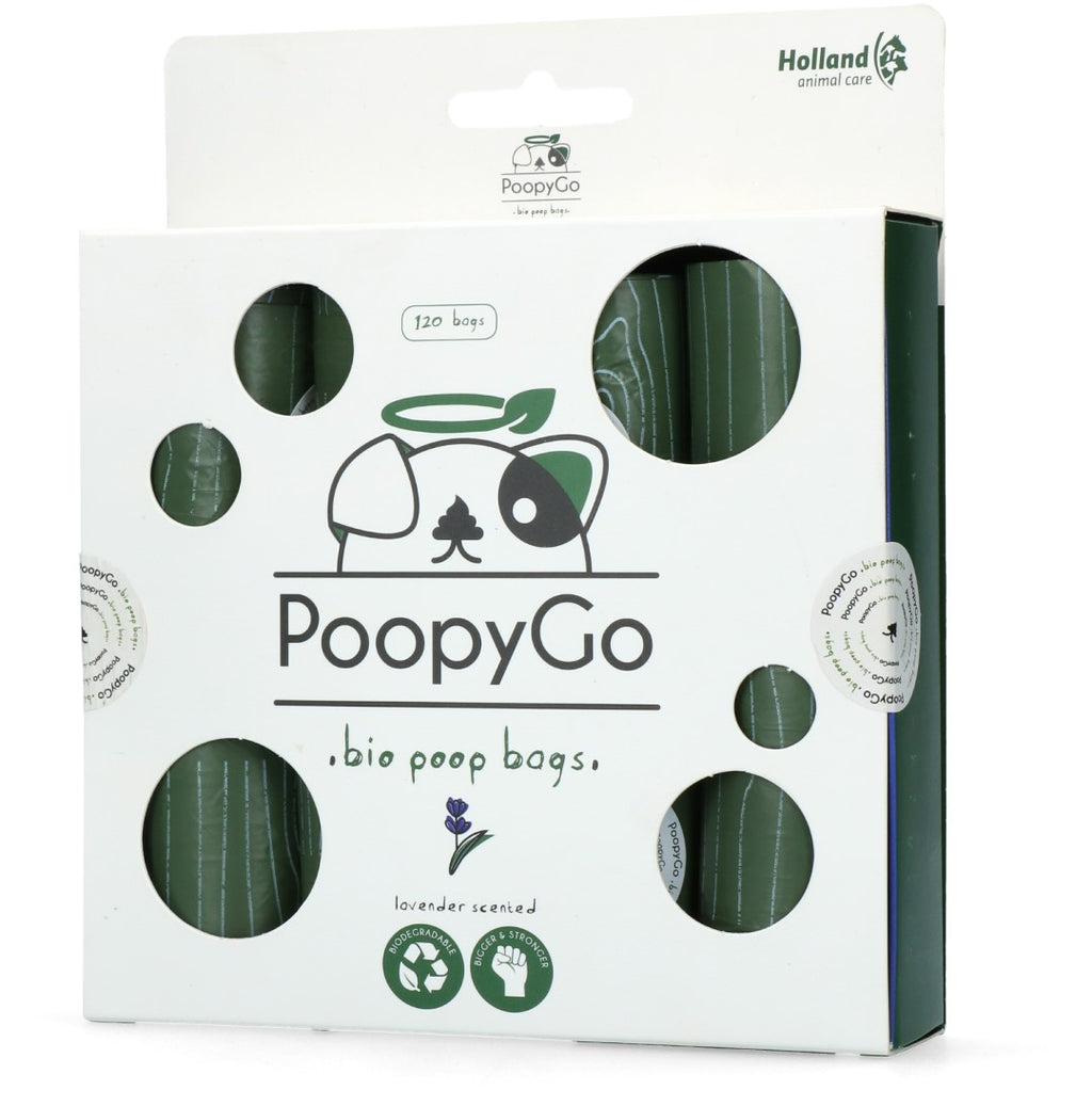 PoopyGo Eco friendly 120 pcs (8x15 bags) Lavender scented 