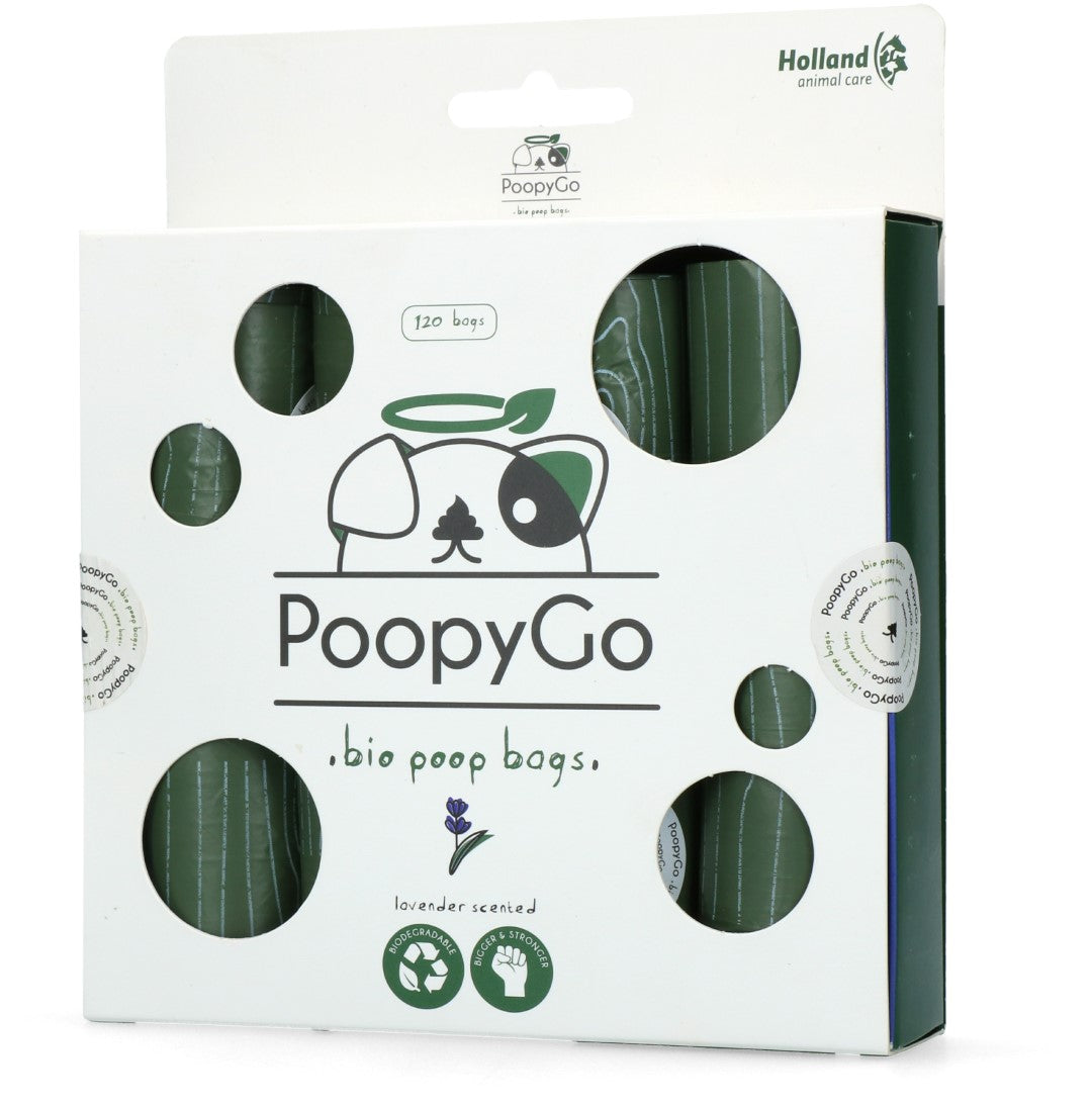 PoopyGo Eco friendly 120 pcs (8x15 bags) Lavender scented 