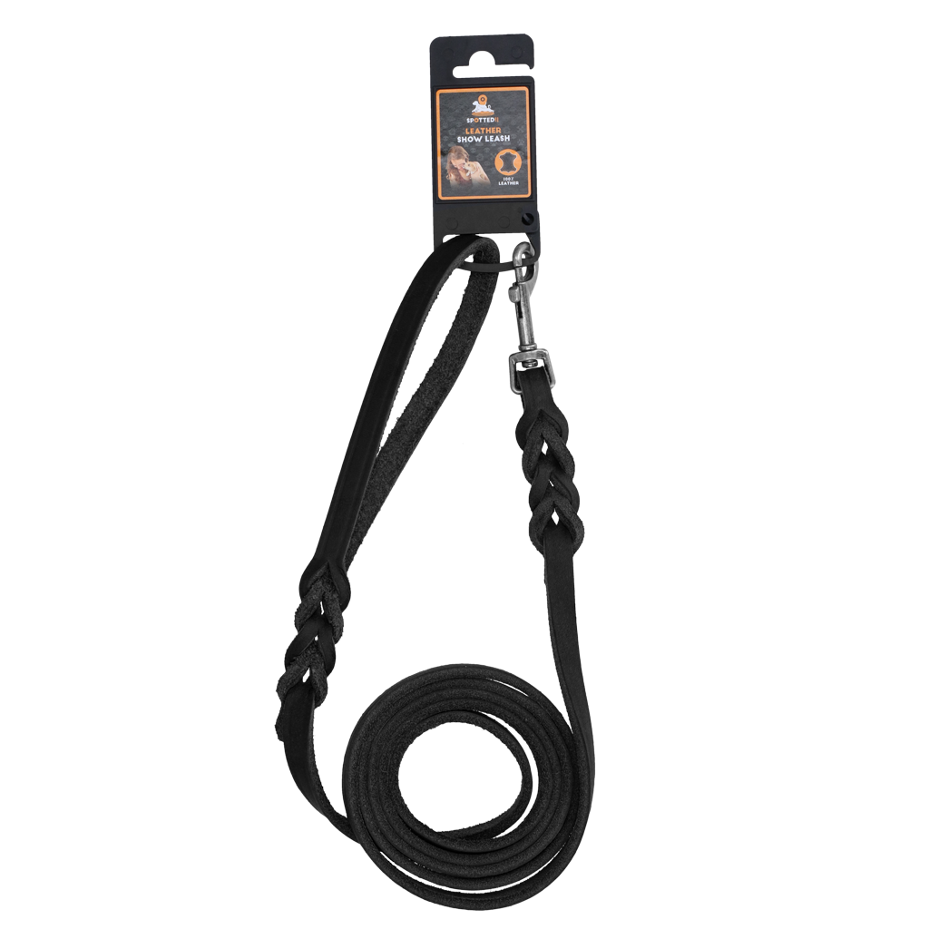 Spotted! Pro Leather Show Leash 1.2 x (Bolt Snap)