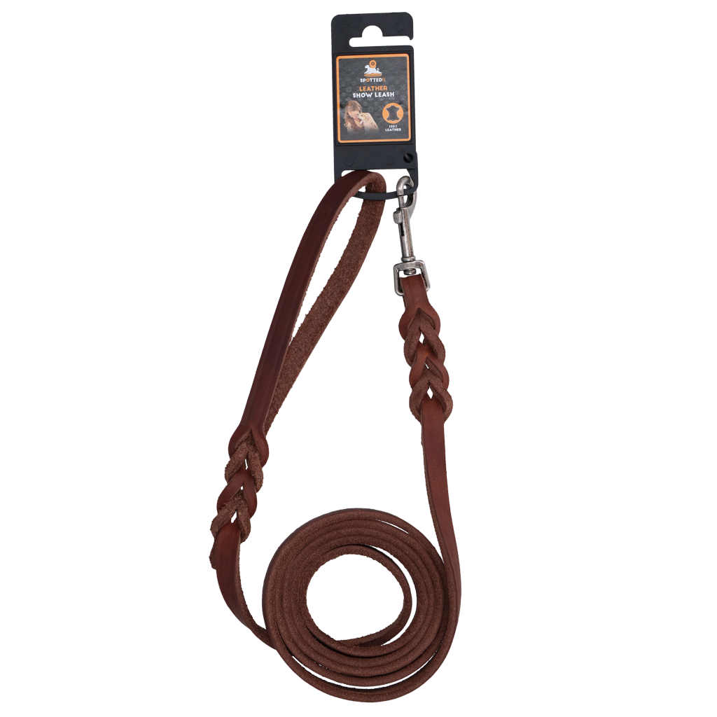 Spotted! Pro Leather Show Leash 1.2 x (Bolt Snap)