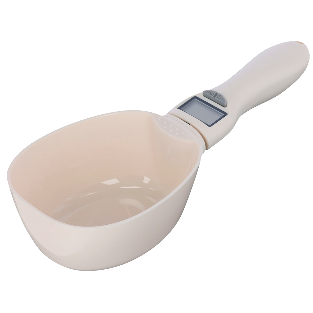 Feed scoop with digital scale 