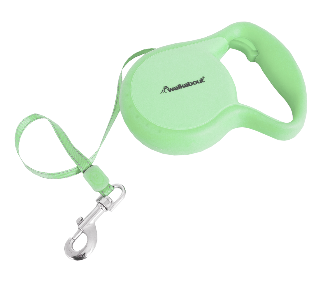 Petmate Walkabout Retractable Leash Glow in the Dark