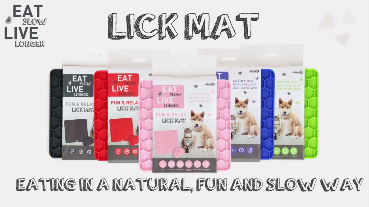 Eat Slow Live Longer Lick Mat Honeycomb
